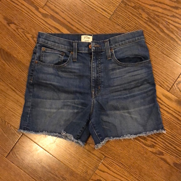 J crew 3” denim high waisted shorts - Picture 2 of 3